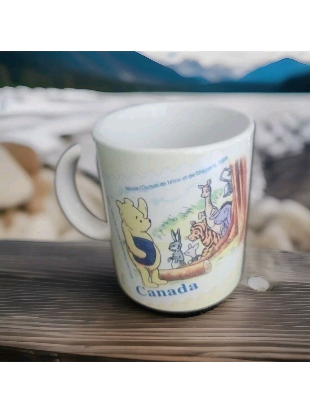 Winnie the Pooh CERAMIC MUG Vintage Disney 1996 CANADA